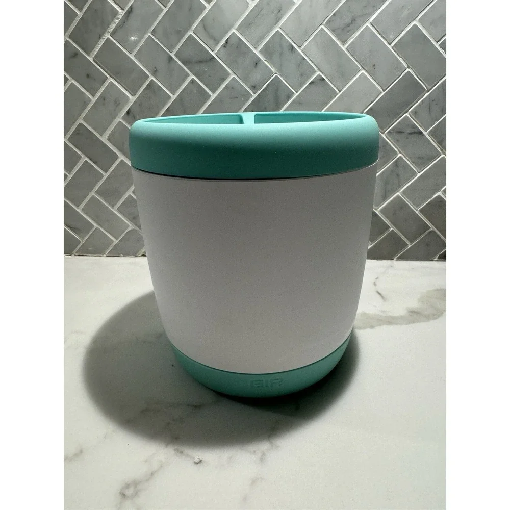Silicone Utensil Spatula Holder Cyan Turquoise Organizer Easy To Clean